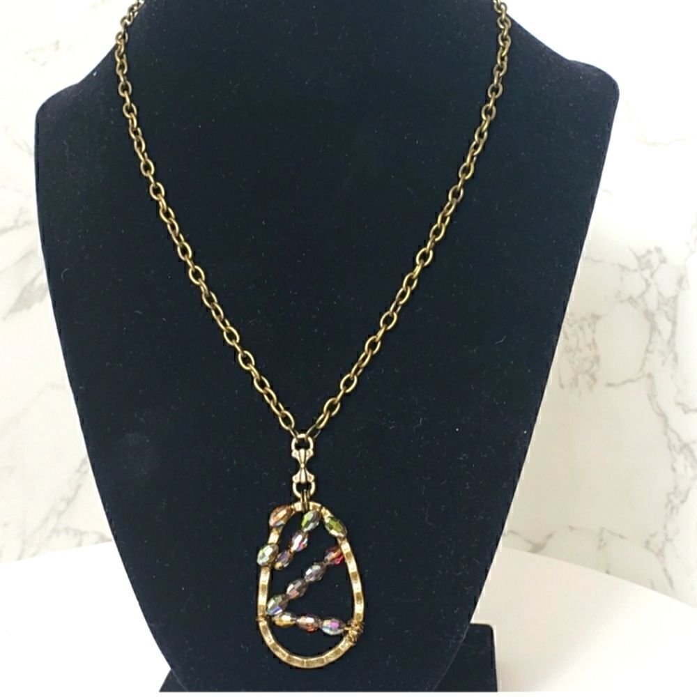 ARTISAN HANDMADE Bronze Beaded Necklace
